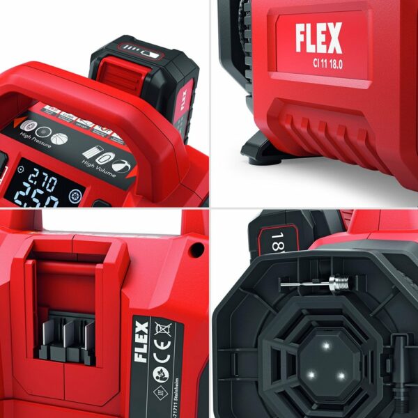 Compresseur Sans Fil 12 18 0 V Ci 11 18 0 Avec Batteries Flex