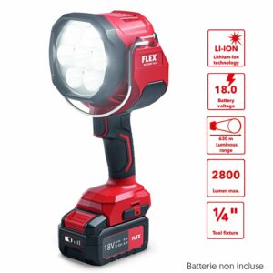 Un Projecteur Led Flex 2800 Lumens Sur Batterie 18V Ou Tension 12V Voiture