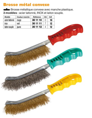 delidrinks Brosse de récurage poils laiton souples